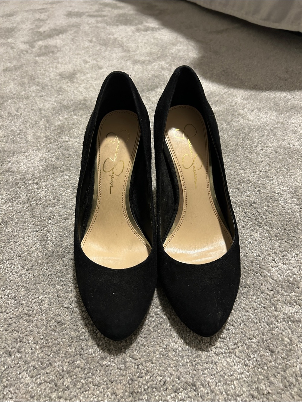 Jessica Simpson Black Suede Pumps